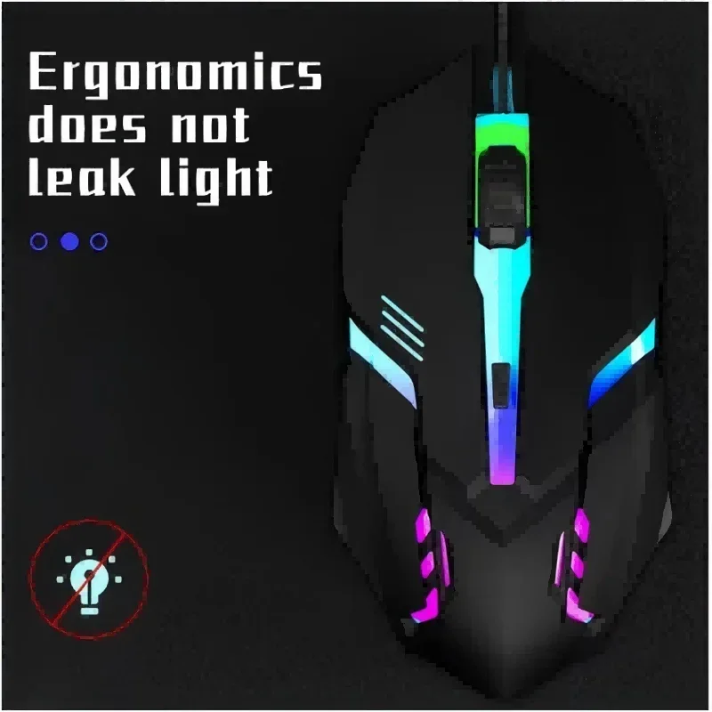 فأرة ألعاب سلكية ملونة بثلاثة  - مراجعة Laptop Mouse وسعره