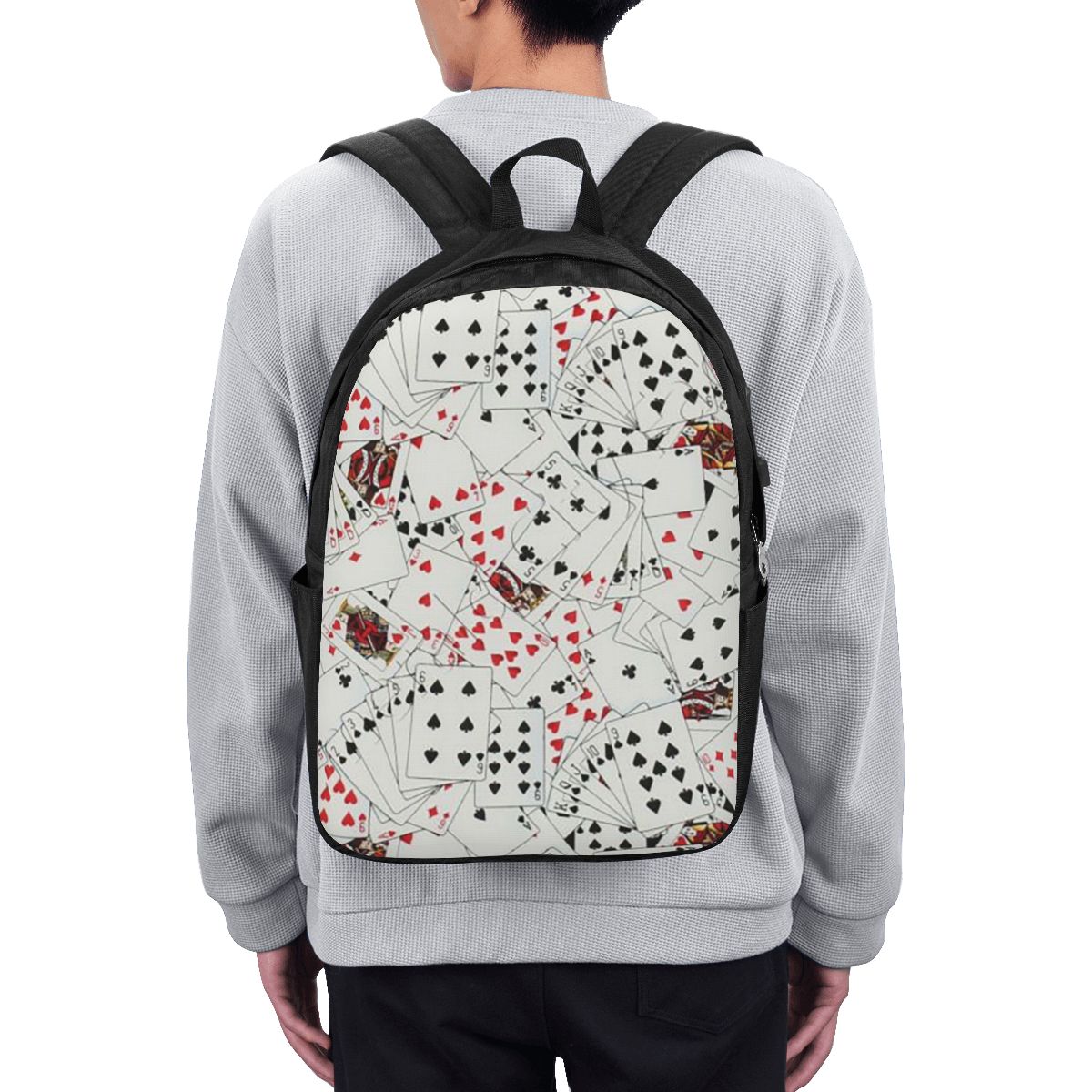 حقيبة ظهر مطبوعة بتصميم أوراق  - مراجعة Laptop Bag وسعره