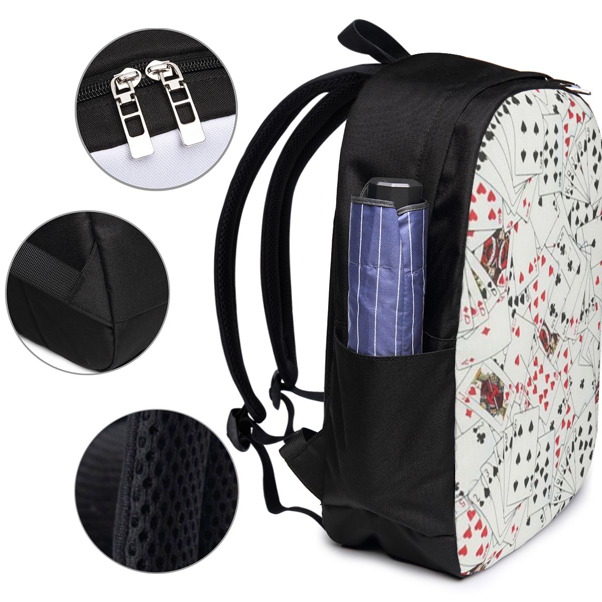 حقيبة ظهر مطبوعة بتصميم أوراق  - مراجعة Laptop Bag وسعره