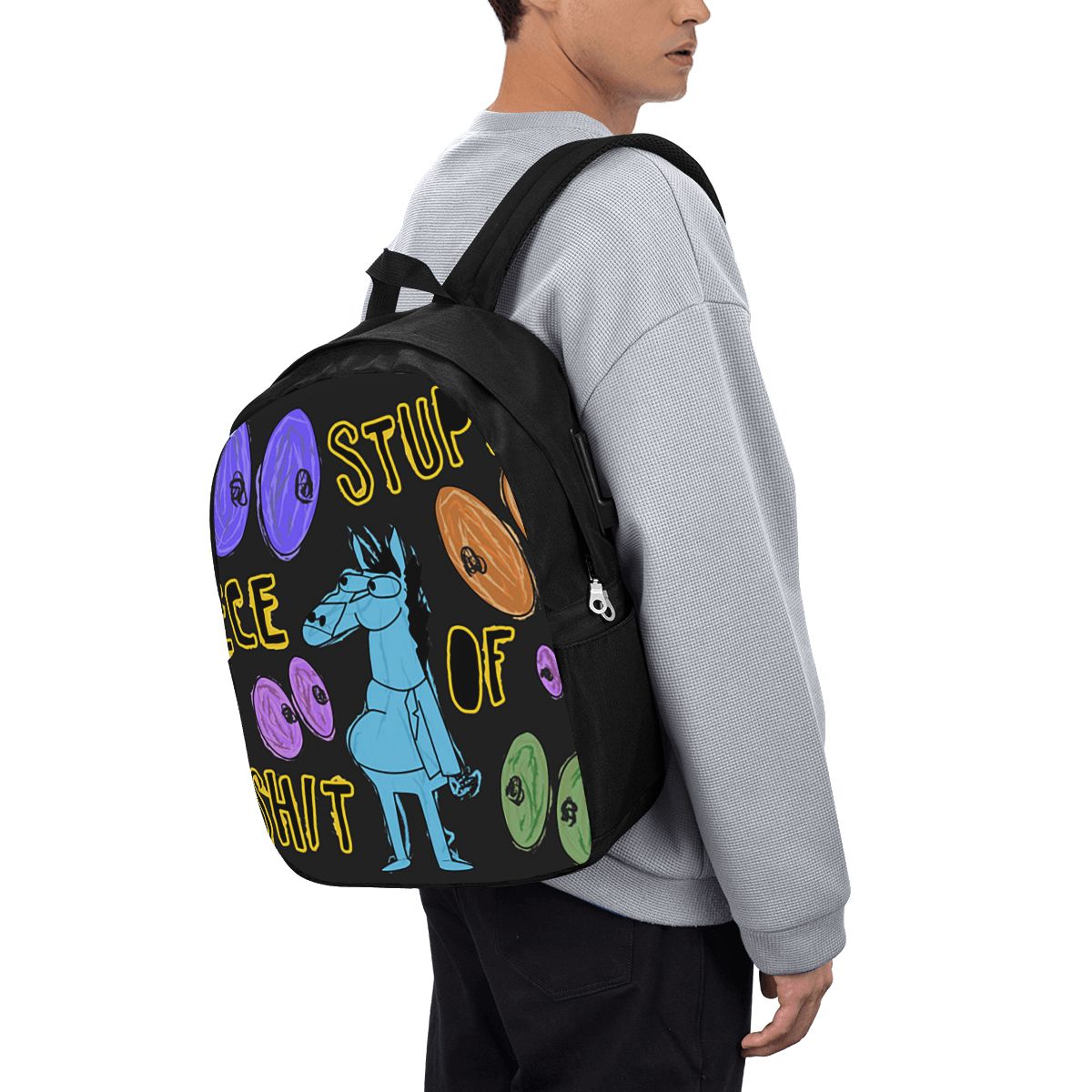 حقيبة ظهر كرتونية من Bojack Ho - مراجعة Laptop Bag وسعره