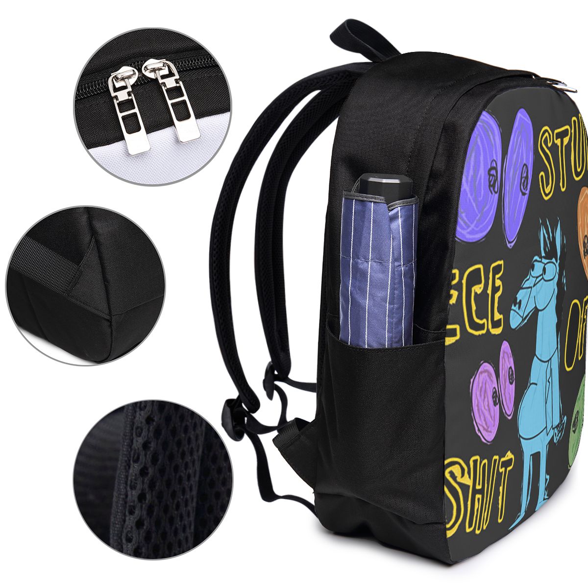 حقيبة ظهر كرتونية من Bojack Ho - مراجعة Laptop Bag وسعره